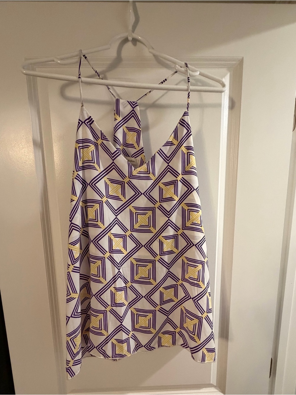 Women’s geometric print Newbury Kustom tank top. Size L EUC